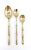 Hollywood Regency 20th Century Hollywood Regency Bronze Faux Bamboo Utensil Place Setting - 8 Pieces Cutlery For Sale - Image 3 of 12