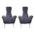 1960s Pair of Italian Modern Sculptural Lounge Chairs For Sale