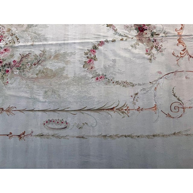 A Sensational 19th Century Silk Vouveh French Aubousan/Tapestry For Sale - Image 4 of 8