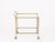 Faux Bamboo Brass and Crystal Serving Bar Cart from Maison Jansen, 1970s For Sale - Image 6 of 11