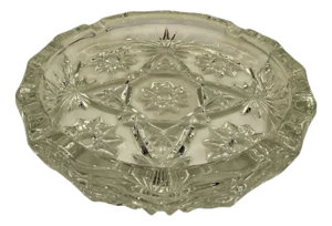 Mid 20th Century Anchor Hocking Attributed Cut Glass Ashtray