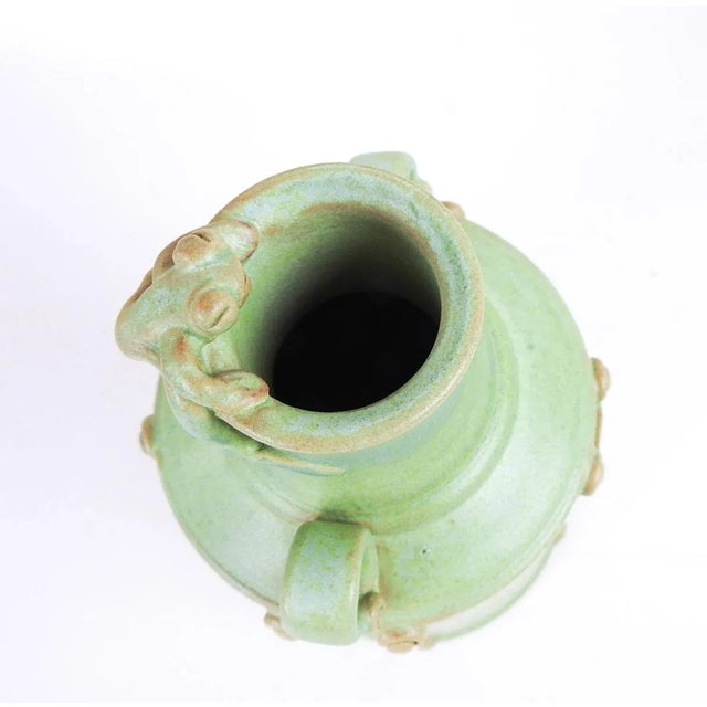 2010s V Chin Celedon Porcelain Studio Pottery Bottle Vase Vorakit Chinookoswong For Sale - Image 5 of 9