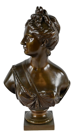 After Houdon, Diana the Hunter, Late 19th Century, Bronze