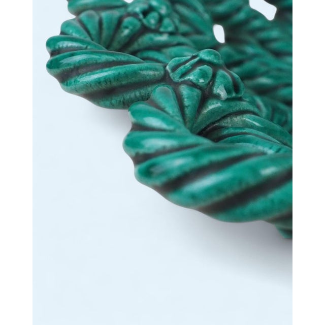 Ceramic bowl from the famous Vallauris region in France, probably from the 1950s. with its braided, openwork design and...