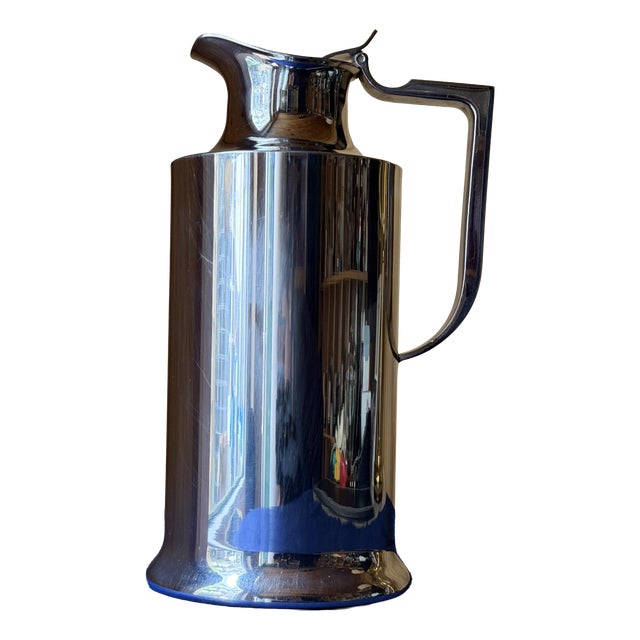 Large Vintage Stainless Steel Pitcher, 1989 For Sale