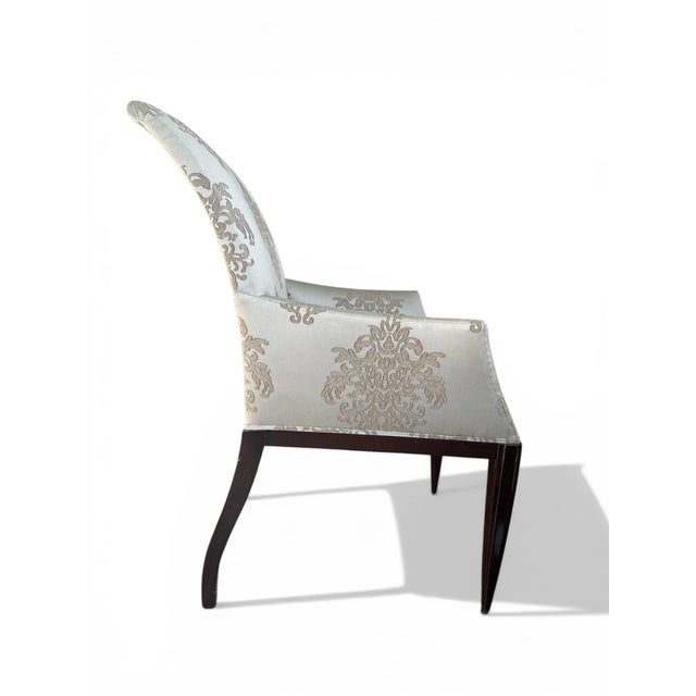 Wood Dessin Fournir Modern Dining Arm Chairs- A Set of 6 For Sale - Image 7 of 10