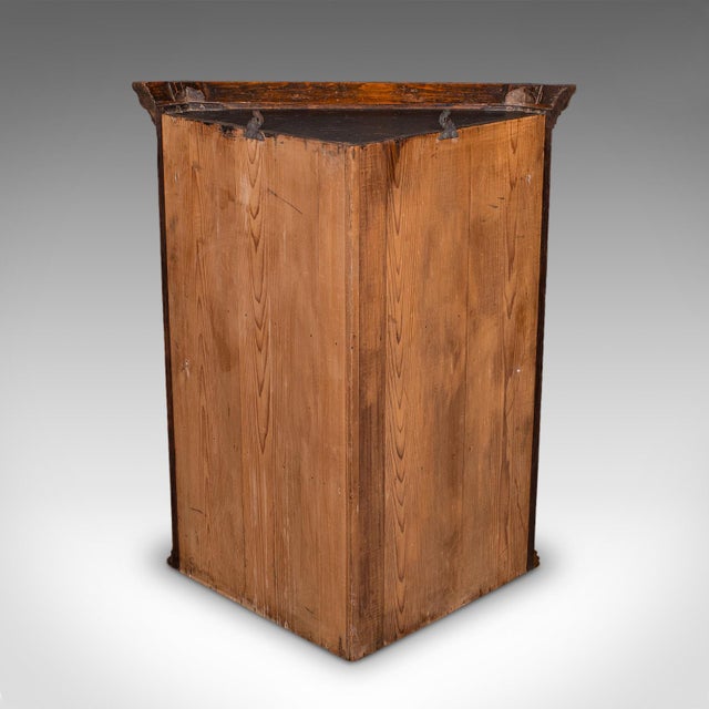 Antique Corner Cupboard, English, Wall Cabinet, Chippendale Revival, Victorian For Sale - Image 6 of 11