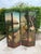 Chinoiserie Vintage Hand-Painted Peacock & Landscape Four-Panel Folding Screen For Sale - Image 3 of 16