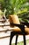 Arches Bar Stool in Mustard Velvet and Black Lacquered from Insidherland For Sale - Image 14 of 15