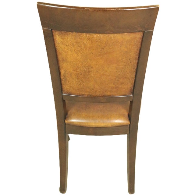 Mid 20th Century French Leather Dining Chairs, Set of 6 For Sale - Image 9 of 10