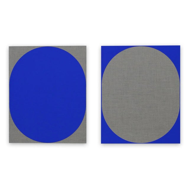 Louise Blyton "Blue Nesting", Painting For Sale - Image 6 of 6