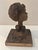 Wood Vintage Woman Bust on Wood Mount For Sale - Image 7 of 11