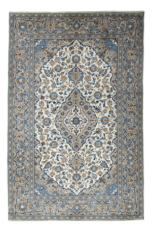 Hand-Knotted Kashan Wool Rug