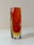 Red and Yellow Murano Glass Block Vase from Vetreria Artistica Oball For Sale - Image 3 of 11