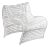 Lola Occasional Chair in White For Sale