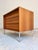 Chest of Drawers in Walnut with New Chrome Feet For Sale - Image 3 of 11