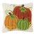 Pumpkin Batch Hook Pillow 10" x 10" For Sale