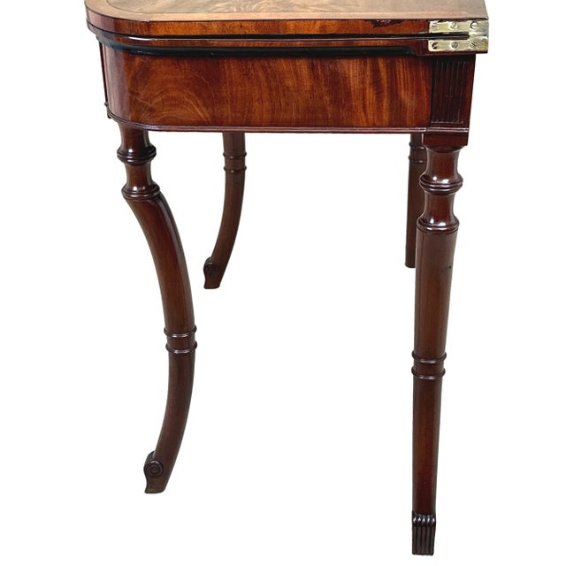 Regency Mahogany Tea Table, 1820 For Sale - Image 6 of 14