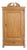 Antique Wilhelminian Softwood Wardrobe with Coat Hooks, 1890 For Sale