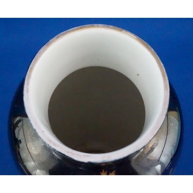 Vintage Empire Hand-Painted Porcelain Vase from Fischer J. Manufactory, 1920s For Sale - Image 11 of 18