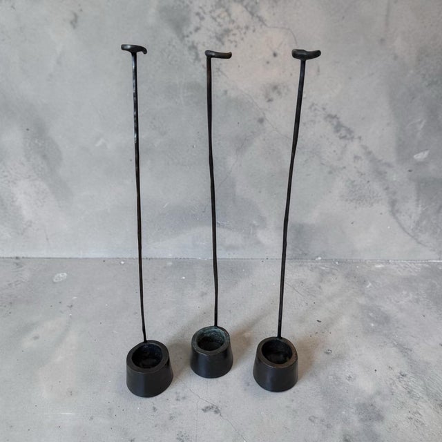 A set of three rare bronze 'vases' from Christian Liaigre. Produced in an extremely limited quantity and acquired at the...