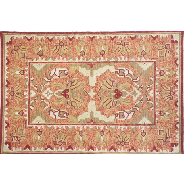 Traditional Sumak Rug 4'1'' X 6'1'' For Sale - Image 3 of 10