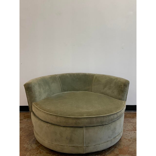 1970s Vintage Circular Lounge Chiar, Attr. To Milo Baughman For Sale - Image 5 of 18