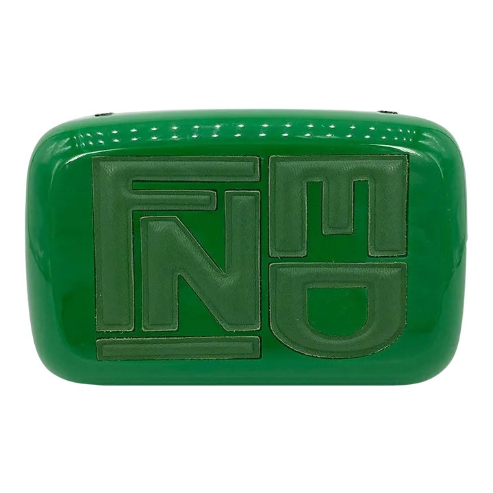 クラッチバッグ FENDI  Clutches Women Fabric Green/Green Tea Fendi Green Logo Box Clutch | Chairish