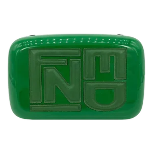Fendi Green Logo Box Clutch