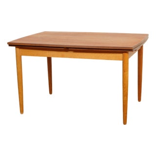 Danish Extending Dining Table in Teak, 1960s For Sale