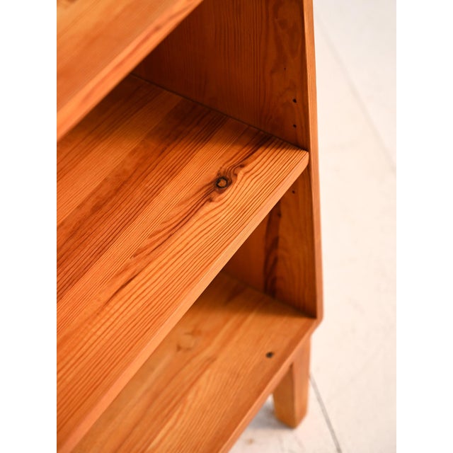 Scandinavian Bookcase in Pine, 1950s For Sale - Image 6 of 7