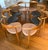 Wood 1950s Attributed to Hans J. Wegner Heart 3 Legged Chairs - 4 Black/4Cognac Leather Seats For Sale - Image 7 of 9