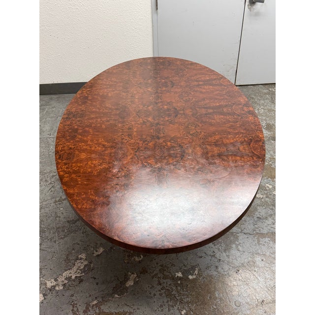 Made Goods Noor Oval Burl Wood Dining Table For Sale In San Francisco - Image 6 of 12