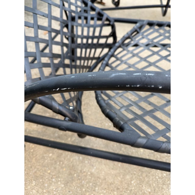 Vintage Brown Jordan Tamiami Vinyl Strap Patio Chaise Lounges, a Pair For Sale - Image 10 of 12