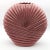 1980s Art Deco Revival Coral Dusty Pink Vase With Draped Shell Pattern and Scalloped Edges For Sale - Image 10 of 12