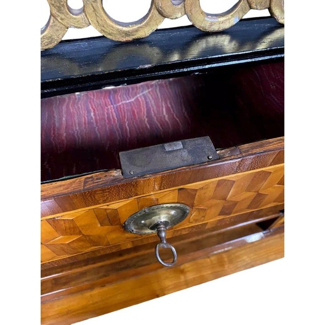 Wood Louis XVI Marquetry Cylinder Desk For Sale - Image 7 of 9