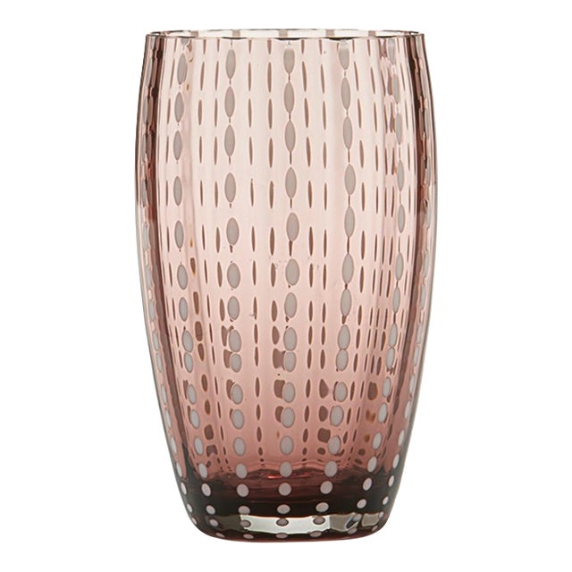 Zafferano 15oz Perle Beverage Glasses (Set of 2) - Amethyst For Sale