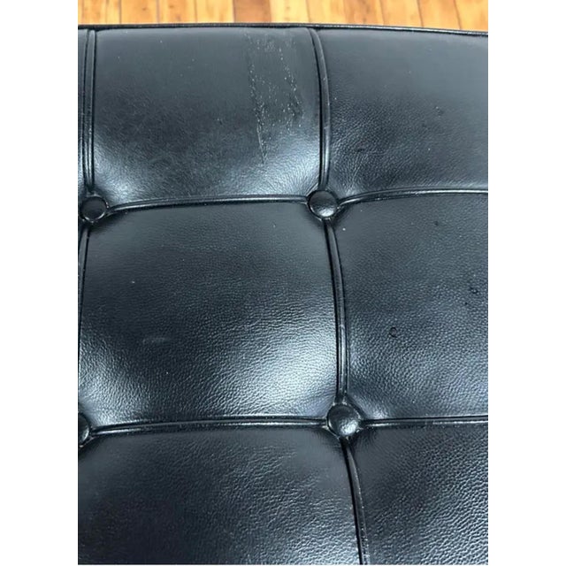 Animal Skin Authentic and Labeled Mies Van Der Rohe Barcelona Chairs With Ottomans for Knoll, 1960s - 2 Sets For Sale - Image 7 of 12