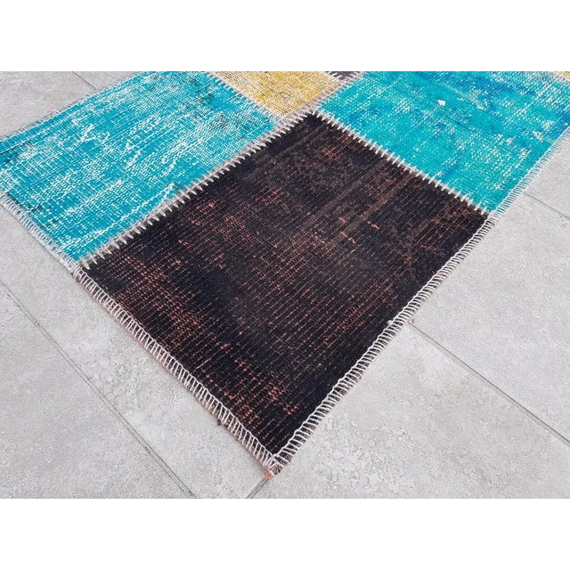 Vintage Turkish Colourful Runner For Sale - Image 10 of 10