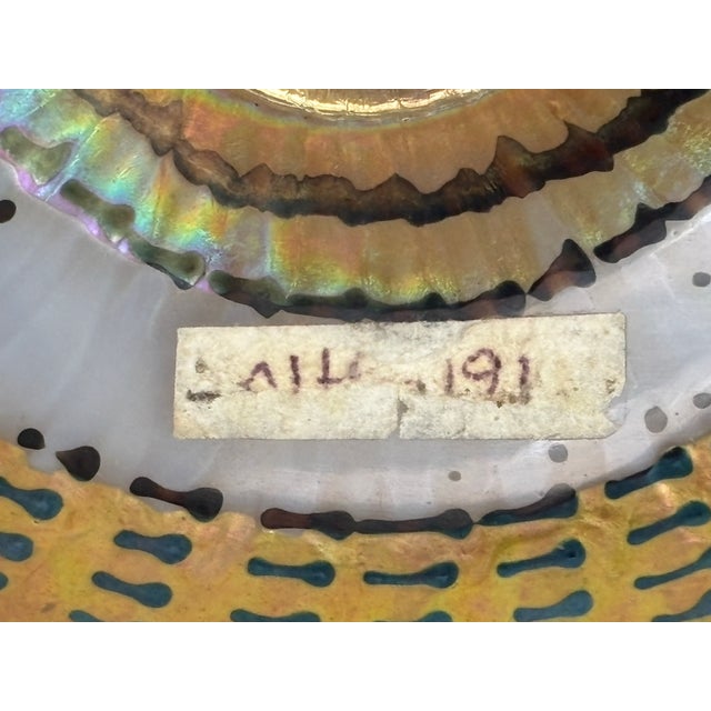 Lundberg Studios 2002 Signed Art Glass Basket Weave Vase #0161717 For Sale - Image 11 of 11