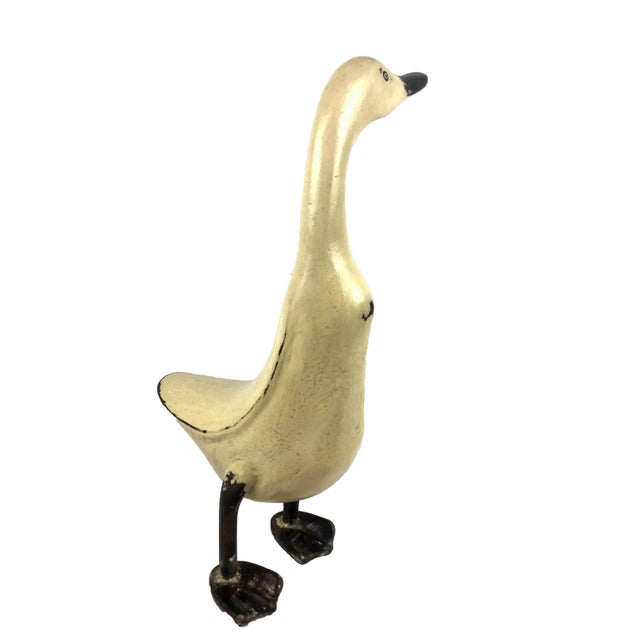 Hand Crafted Artisan Carved Wood Duck For Sale - Image 4 of 13