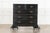 Circa 1880 large 19thc english ebonised teak campaign chest drawers together w111.5 x d57.5 x h105 cm base w111.5 x d57.5...