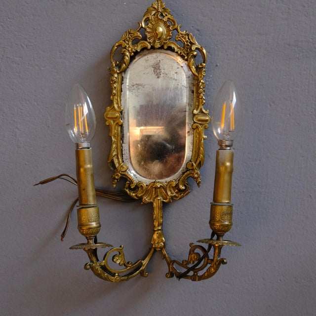 Antique Ventoline Wall Lights, Set of 2 For Sale - Image 8 of 12