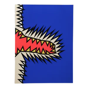 Untitled Vi from the Fire-flash-fire-fade Portfolio, Nicholas Krushenick Silkscreen, Signed and Numbered in Pencil Verso