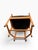 Brown Vintage Chinoiserie Style Rattan Barrel Chair With Hand-Painted Lacquer Panel For Sale - Image 8 of 14