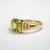 Peridot Solitaire Ring for Men Silver, Gold, Size 10 For Sale - Image 6 of 7