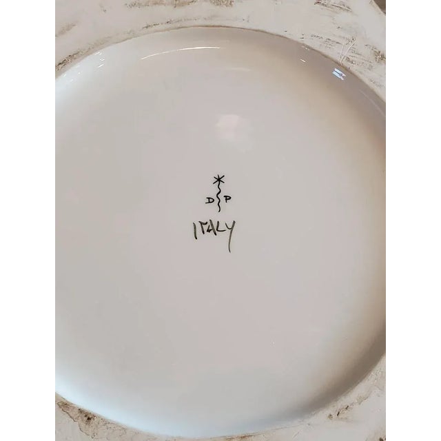 Monumental Italian Hand Painted Fiori Floor Vase For Sale - Image 10 of 11