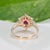 1.5Ct Gia Certified Burma Ruby Ring With Earth-Mined Diamonds: Solid 14k Gold, Size 6.75 For Sale - Image 9 of 10