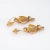Elegant pair of antique Victorian earrings (circa 1860s to 1870s) crafted in 14k yellow gold. Old rose cut diamond range...