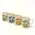 Mid-Century Modern Vintage Colorful Bone China Mugs With Illustrative Mushroom Motif, Made in Japan - Set of 4 For Sale - Image 3 of 9